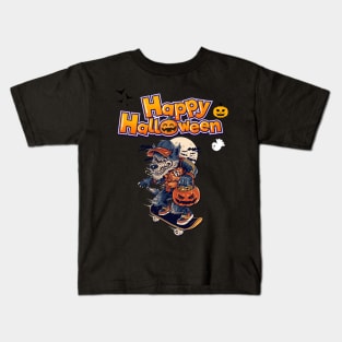 Happy Halloween Wolf Kids T-Shirt